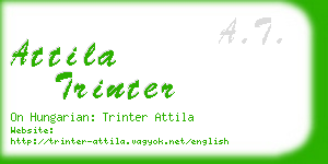 attila trinter business card